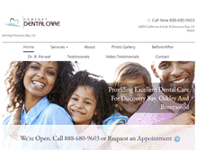 Tablet Screenshot of discoverybaydentalcare.com